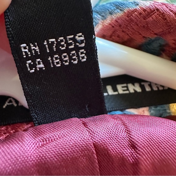 LINDA ALLARD ELLEN TRACY FLORAL SILK COTTON COAT - Picture 4 of 7